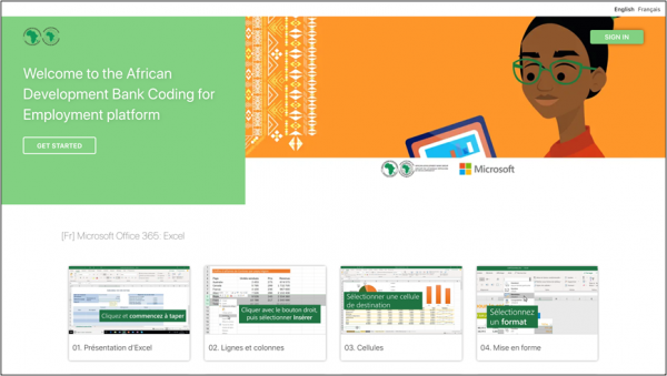 African Development Bank Coding for Employment program marks milestone: 130,000 users across Africa