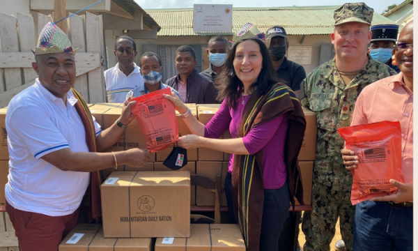 U.S. Department of Defense Donates 300,000 Pre-Packed Humanitarian Meals to Southern Madagascar