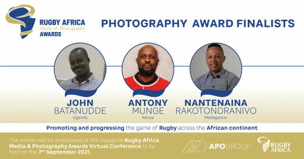 Finalists announced for the inaugural Rugby Africa Media and Photography Awards
