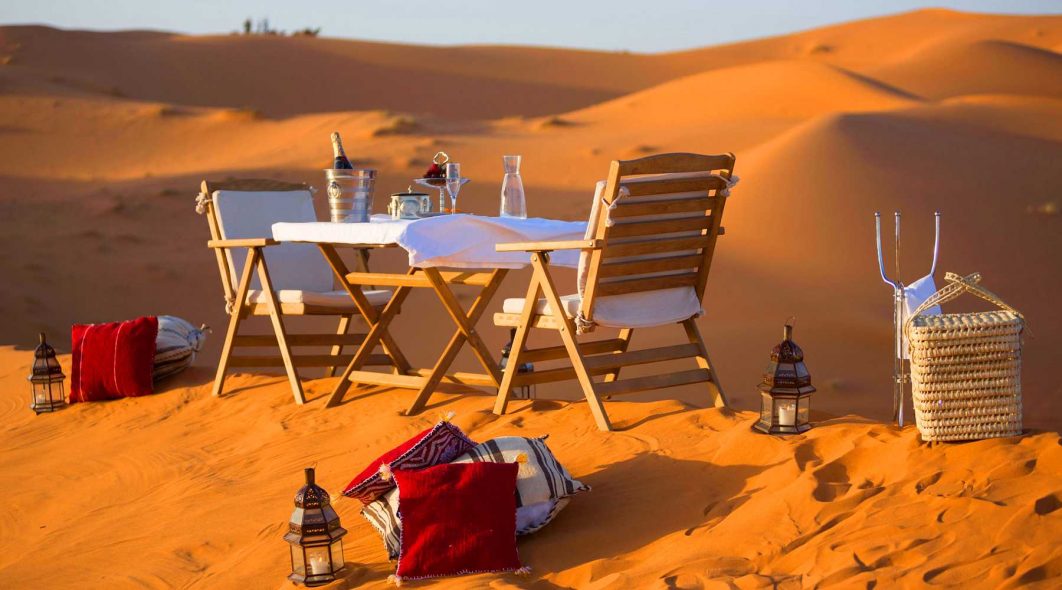 Dinner date in Morocco desert – Image – adventuremoroccotravel
