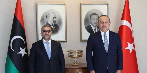 Meeting of Foreign Minister Mevlüt Çavu?o?lu with Khaled al-Mishri, President of the High Council of State of Libya, 9 September 2021