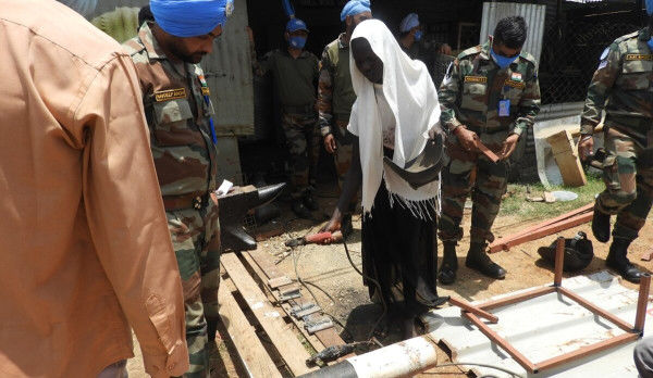 Indian peacekeepers in Malakal teach youth carpentry, welding, masonry and more