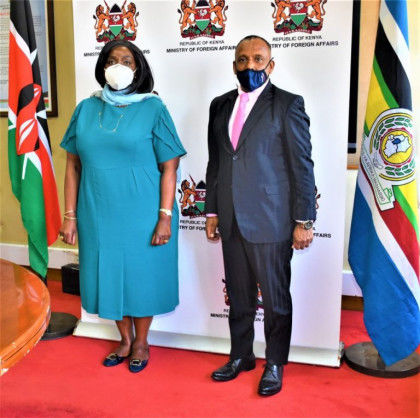 Kenya is Sri Lanka’s good friend Kananathan tells the Foreign Minister of Kenya