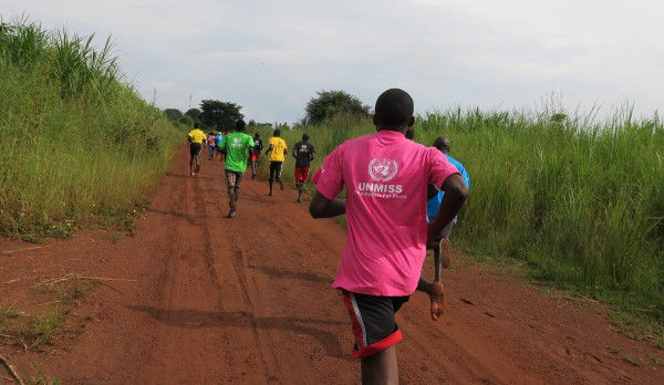 Running for harmony: Residents of Morobo celebrate International Day of Peace