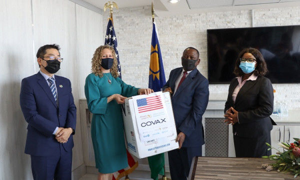 United States Donates 100,620 Doses of the Pfizer COVID-19 Vaccine to Namibia