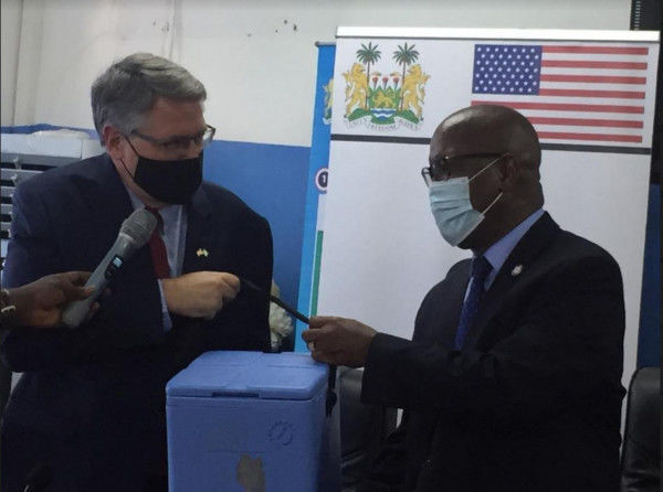 Coronavirus: Sierra Leone receives 151,200 J&J COVID-19 vaccines donated by US Govt. via COVAX Facility