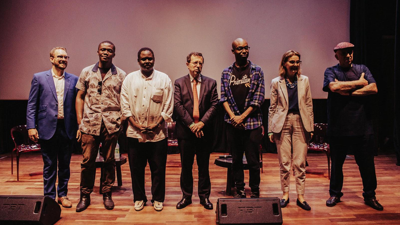 CJ Obasi Abba Makama and the French Ambassador after the screening