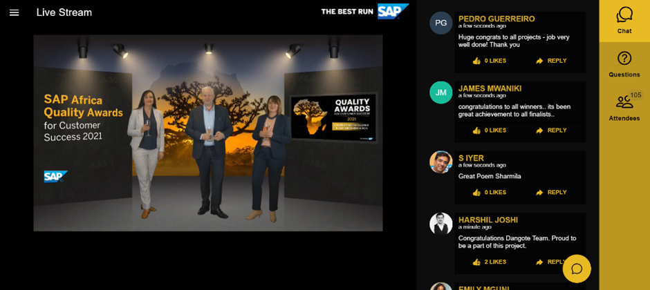 African enterprise excellence in digital transformation celebrated at SAP Quality Awards for Customer Success