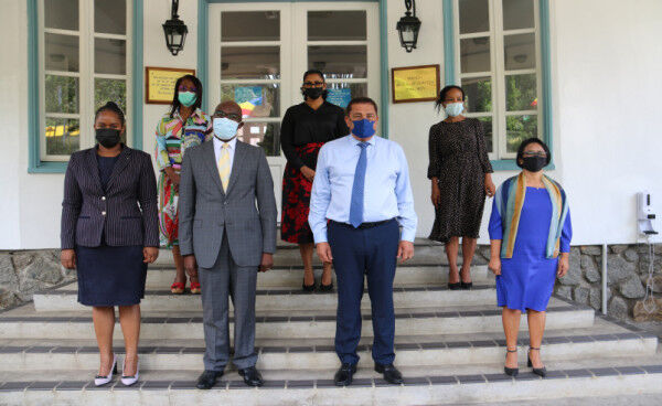 Minister Radegonde receives the first Ambassador of the Republic of Zimbabwe