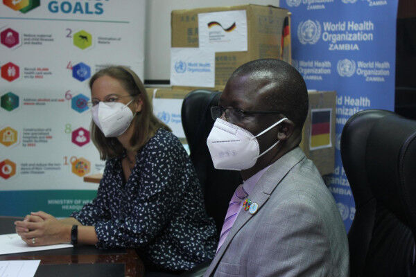 Germany Donates 924 000 Surgical Face Masks to WHO for the Support to Ministry of Health COVID-19 Response Work in Zambia
