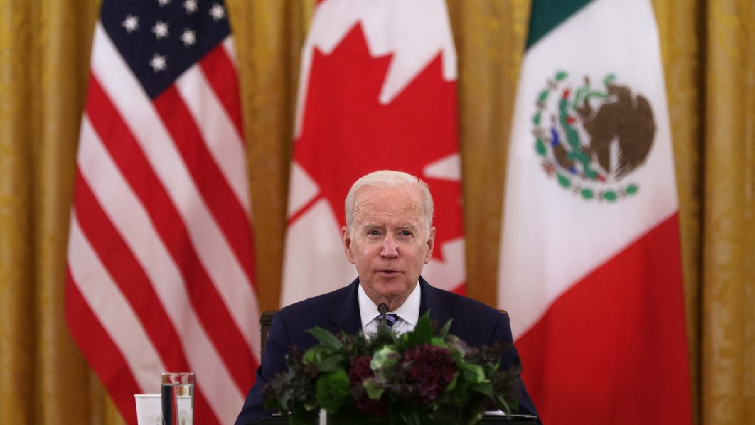 President Biden Meets With Leaders Of Mexico And Canada In The White House