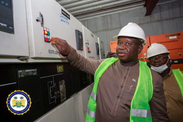 Sierra Leone’s President Julius Maada Bio Commissions TRANSCO CLSG Interconnections in Bo and Kenema, Switches on 225 kV Power Line
