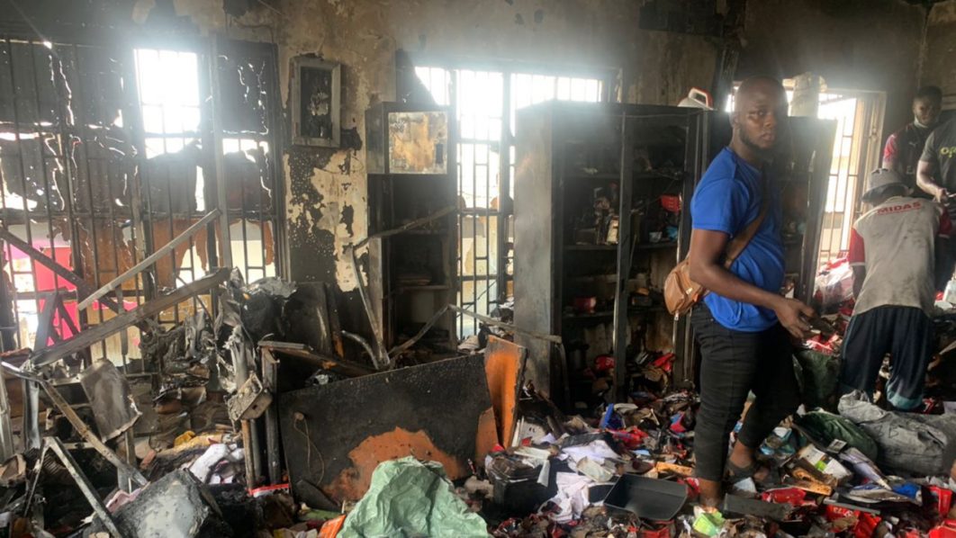 Burnt shop