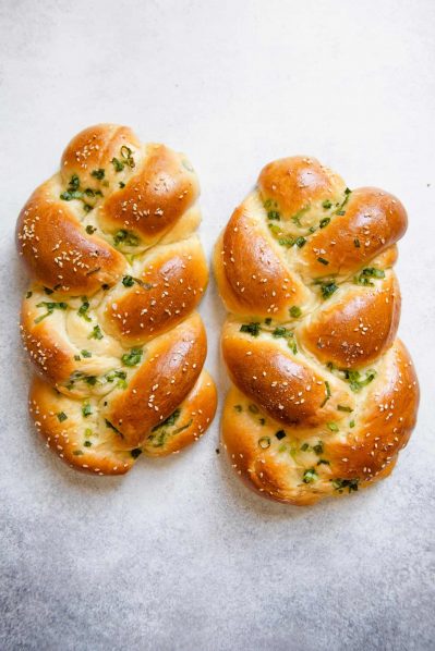 Scallion Bread. Photo Lisa for Healthy Nibbles