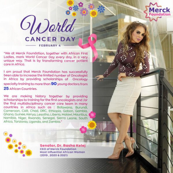 Merck Foundation and African First Ladies mark World Cancer Day 2022 through providing training for 90 Oncologists from 25 Countries