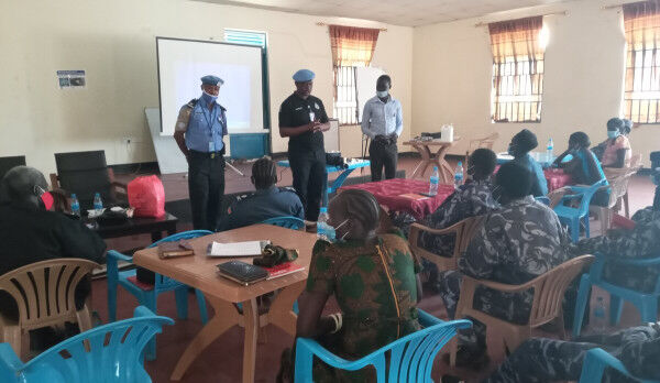 United Nations Police (UNPOL) trains South Sudanese women police officers on preventing violations against children
