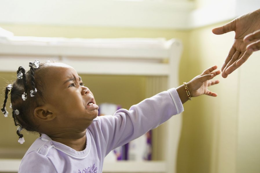 A baby crying. Photo GettyImages