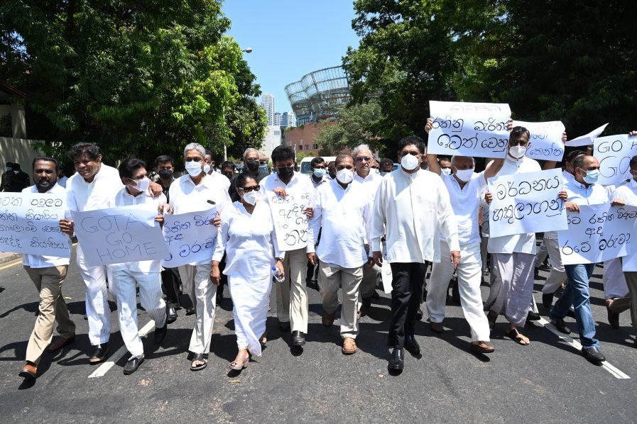 SRI LANKA-POLITICS-PROTEST