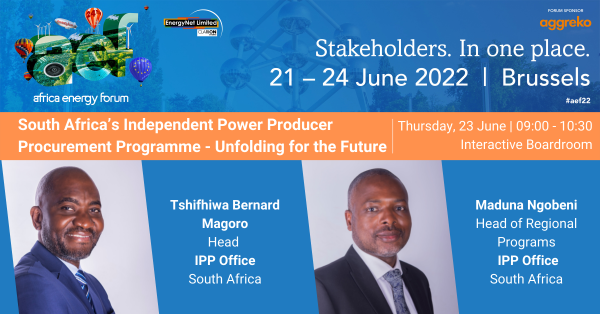 IPP Office confirms special session at the 24th annual Africa Energy Forum in Brussels, as South Africa’s Department of Mineral Resources and Energy (DMRE) and IPP Office announces BW6 adding 2,600 MWs of new capacity to the energy mix