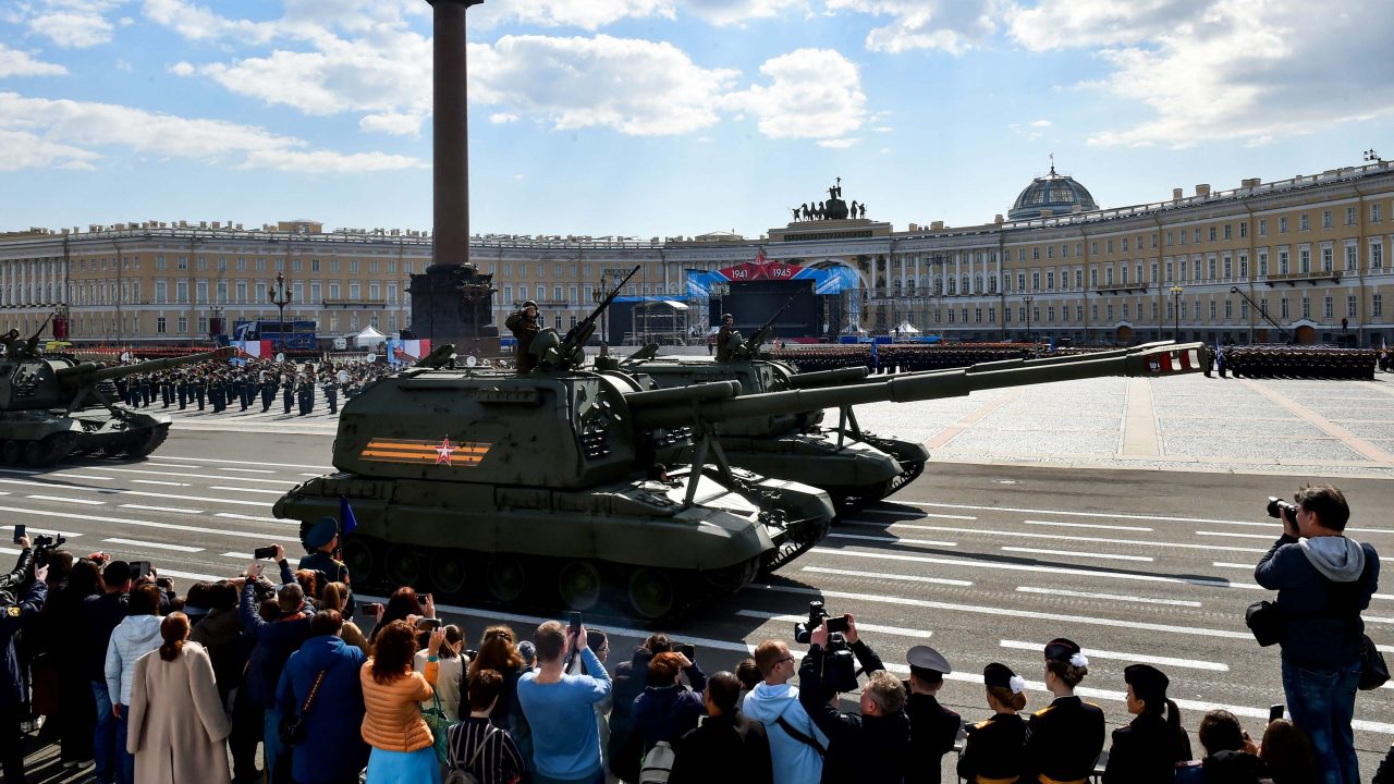 RUSSIA-HISTORY-WWII-ANNIVERSARY-PARADE-REHEARSAL