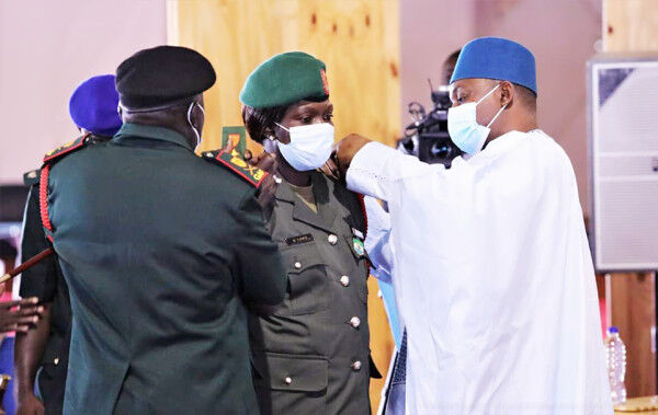 President Barrow Decorates 12 GAF Officers