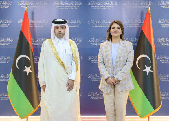 Libyan Foreign Minister Meets Ambassador of the State of Qatar