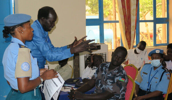 UNPOL trains 35 traffic police officers in Aweil on road safety