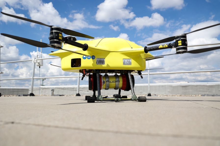 BELGIUM-HEALTH-SCIENCE-HOSPITAL-TECHNOLOGY-DRONE