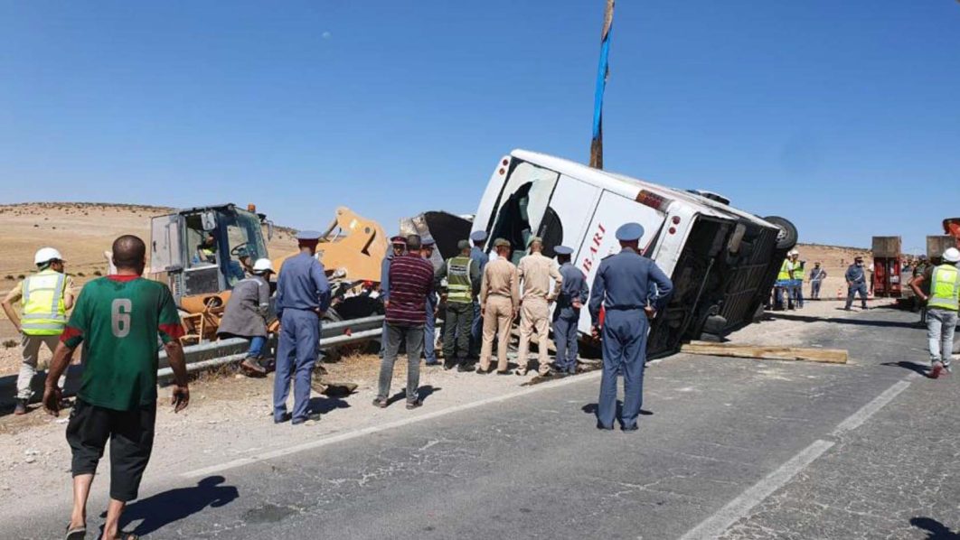MOROCCO-ACCIDENT-BUS