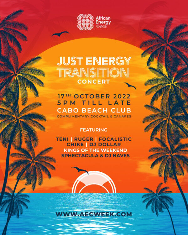 Top Performers for the Just Energy Transition Concert Ahead of African Energy Week on 17 October at the Cabo Beach Club in Cape Town