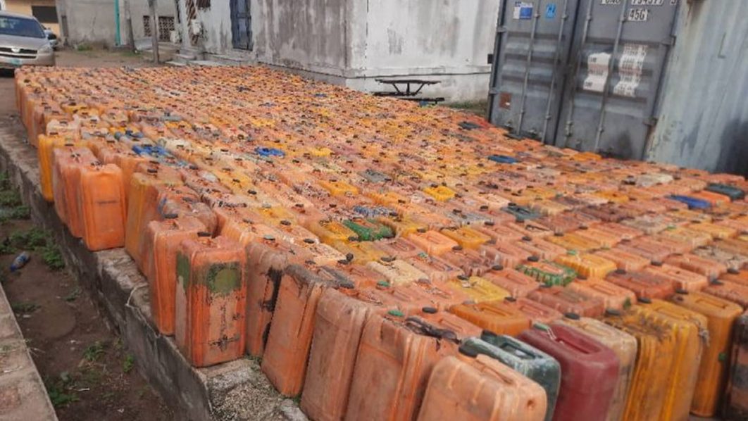 Jerry cans of petrol