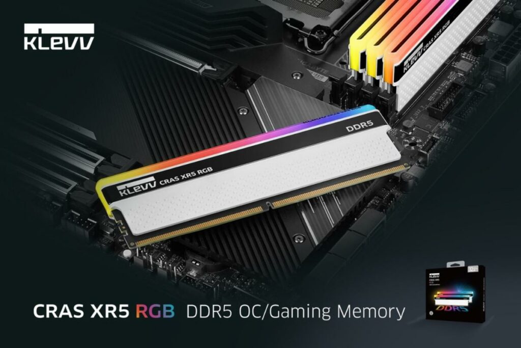 KLEVV Unveils CRAS XR5 RGB DDR5 Gaming Memory