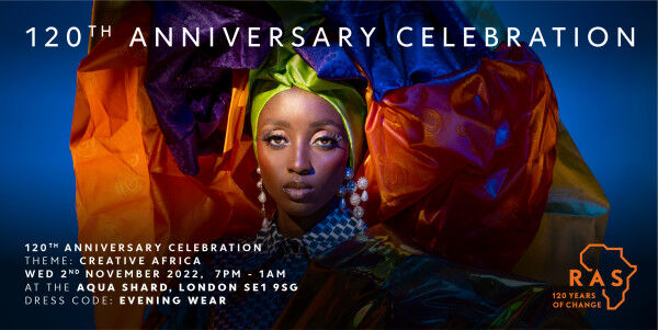 The Royal African Society to host an evening devoted to Creative Africa  in celebration of 120 years of change
