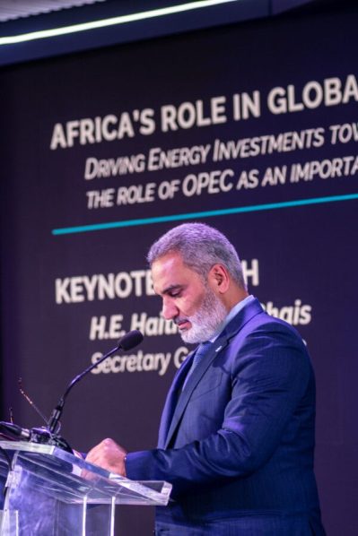 Organization of Petroleum Exporting Countries (OPEC) Secretary General His Excellency (H.E.) Haitham Al Ghais Discusses OPEC’s Global Outlook at African Energy Week (AEW) 2022