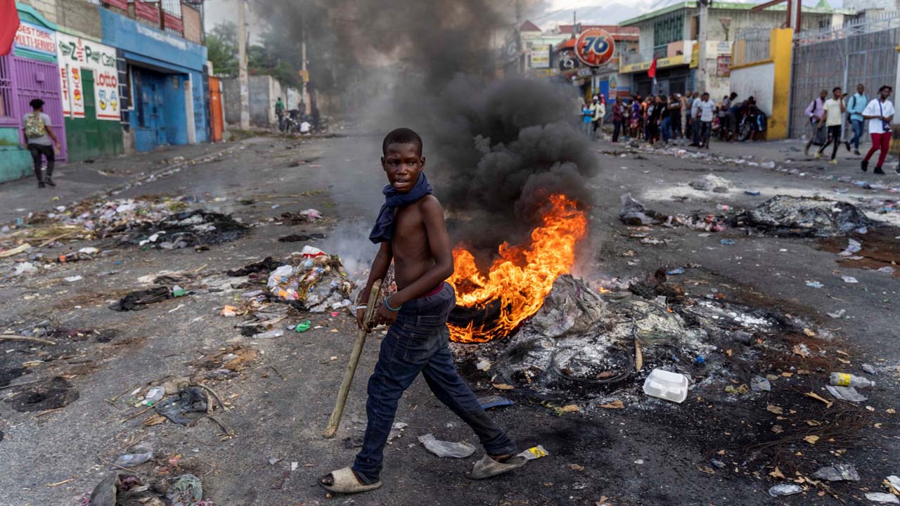 HAITI-POLITICS-UNREST-PROTEST