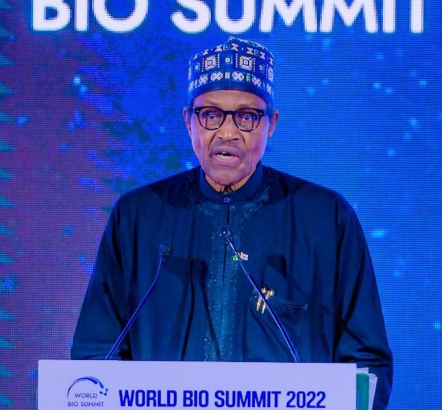 Muhammadu Buhari at at World Bio Summit in Seoul, South Korea