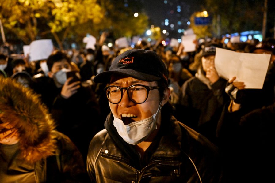 CHINA-HEALTH-VIRUS-PROTEST