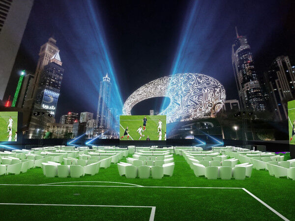 Enjoy a refined yet exhilarating football experience at the Jumeirah Emirates Towers Arena