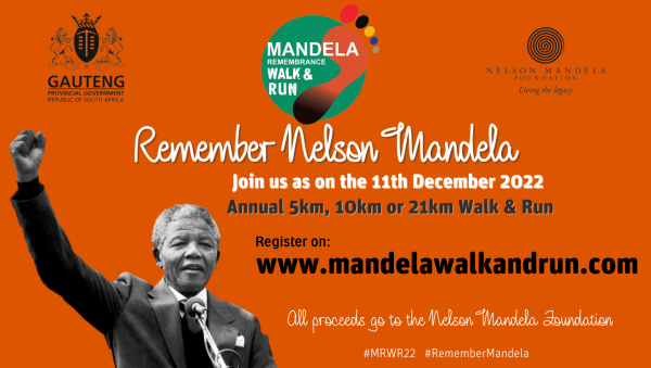 The iconic Mandela Remembrance Walk and Run is back;  And you can enter virtually where ever you are!