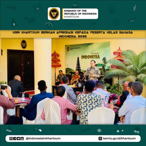 The Indonesian Embassy in Khartoum Appreciates 2022 Indonesian Language Class Participants
