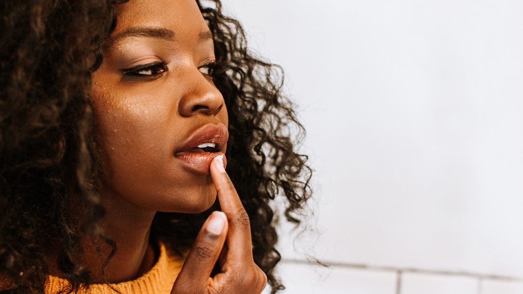 Moistured lips