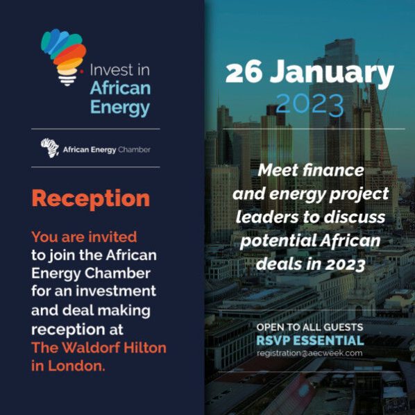 Invest in African Energy: African Energy Chamber to Host New Year Reception in London on 26 January