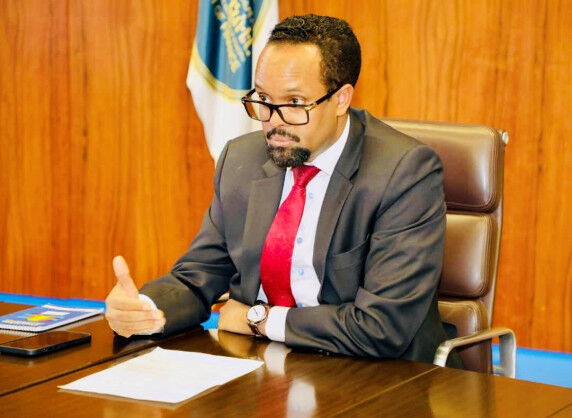 H.E. Minister Ahmed Shide chaired a meeting with Ministers for a briefing on Reconstruction and Recovery