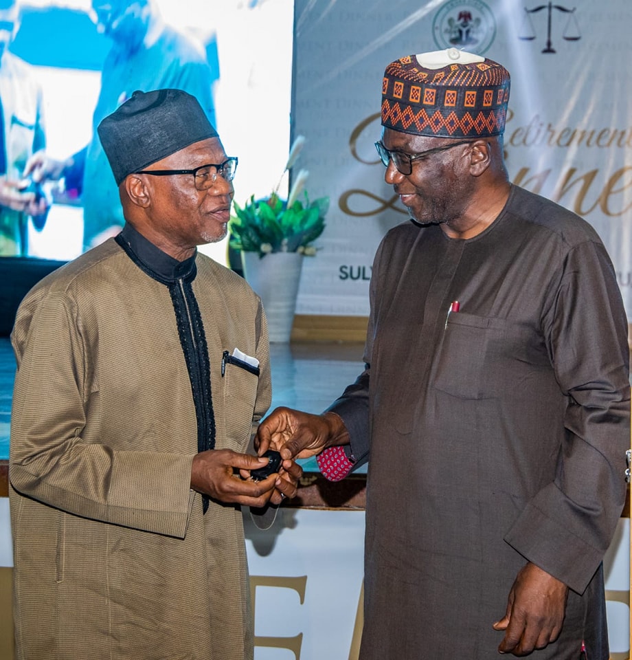 Justice Suleiman Durosinlorun Kawu and Governor of Kwara