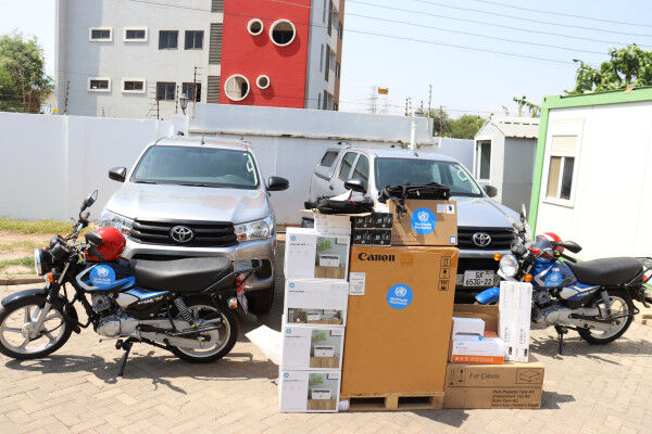 World Health Organization (WHO) supports new regions with vehicles and office equipment