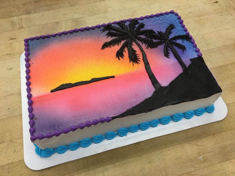sunset cake