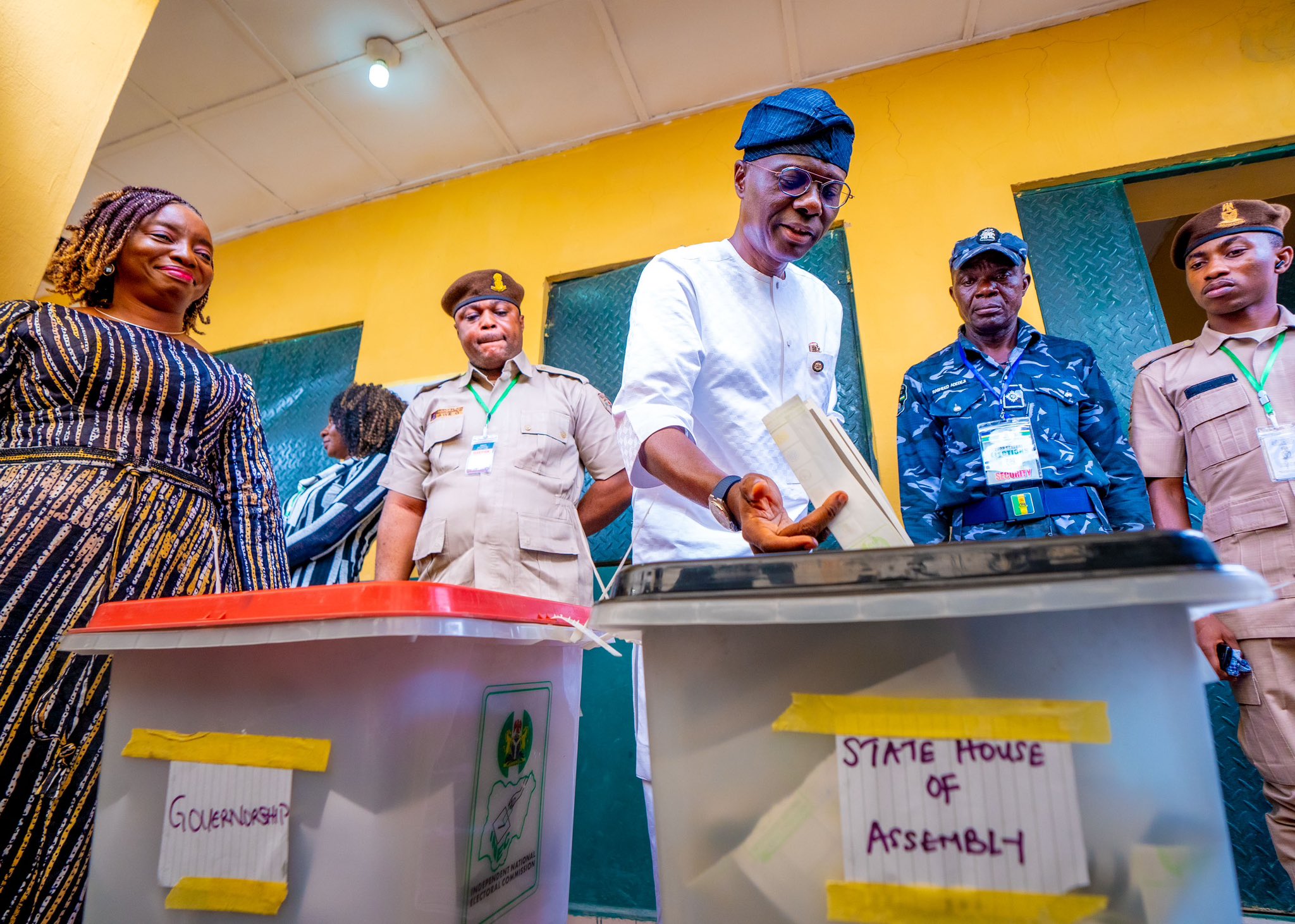 Sanwo-Olu votes