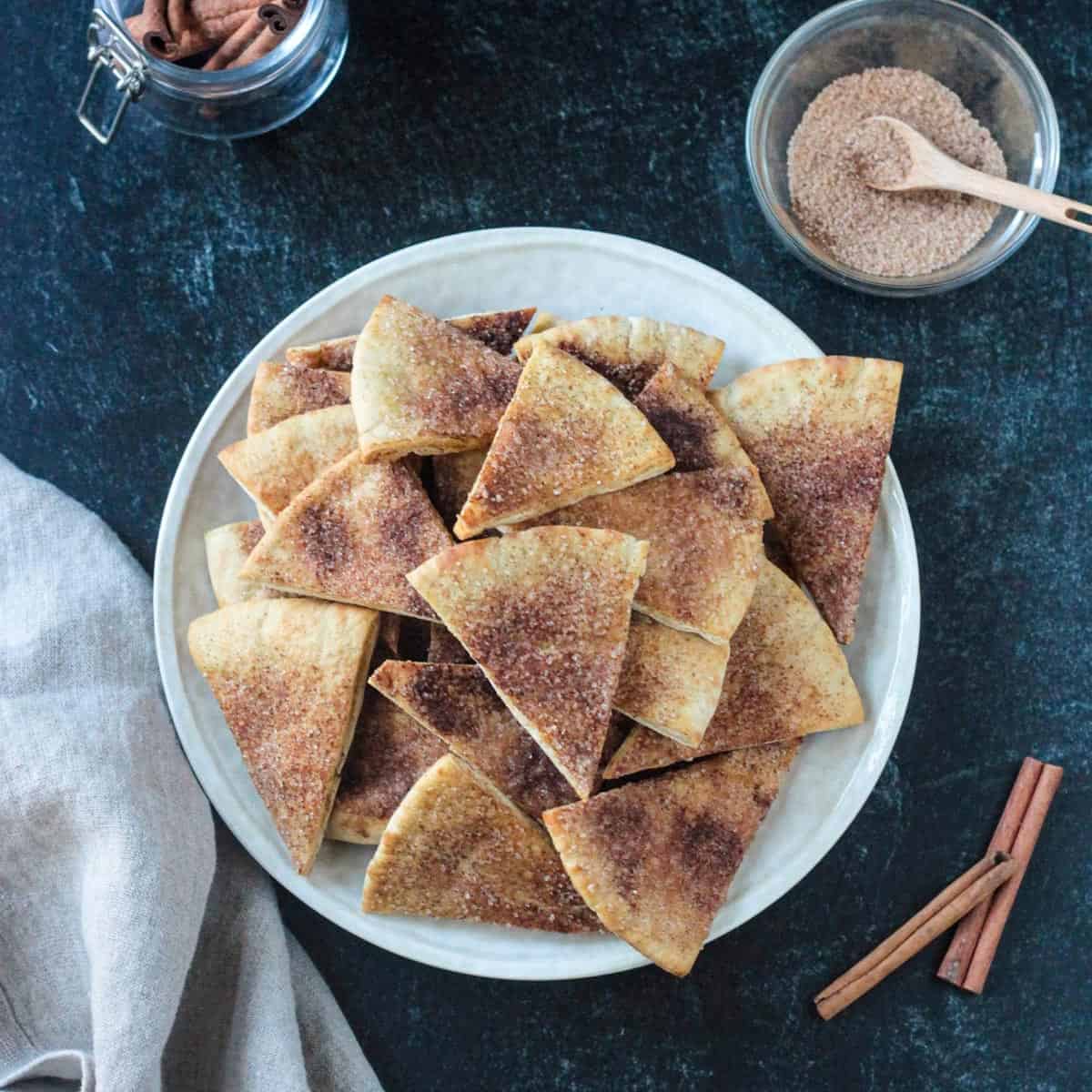 Cinnamon Pita Crisps