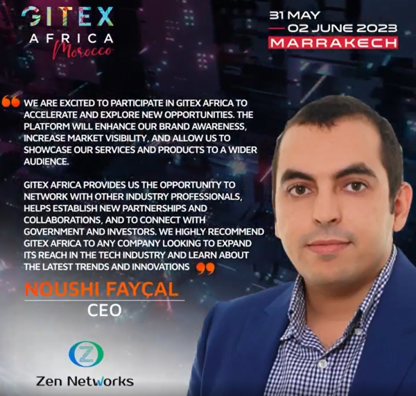 Zen Networks attending the GITEX AFRICA 2023 event