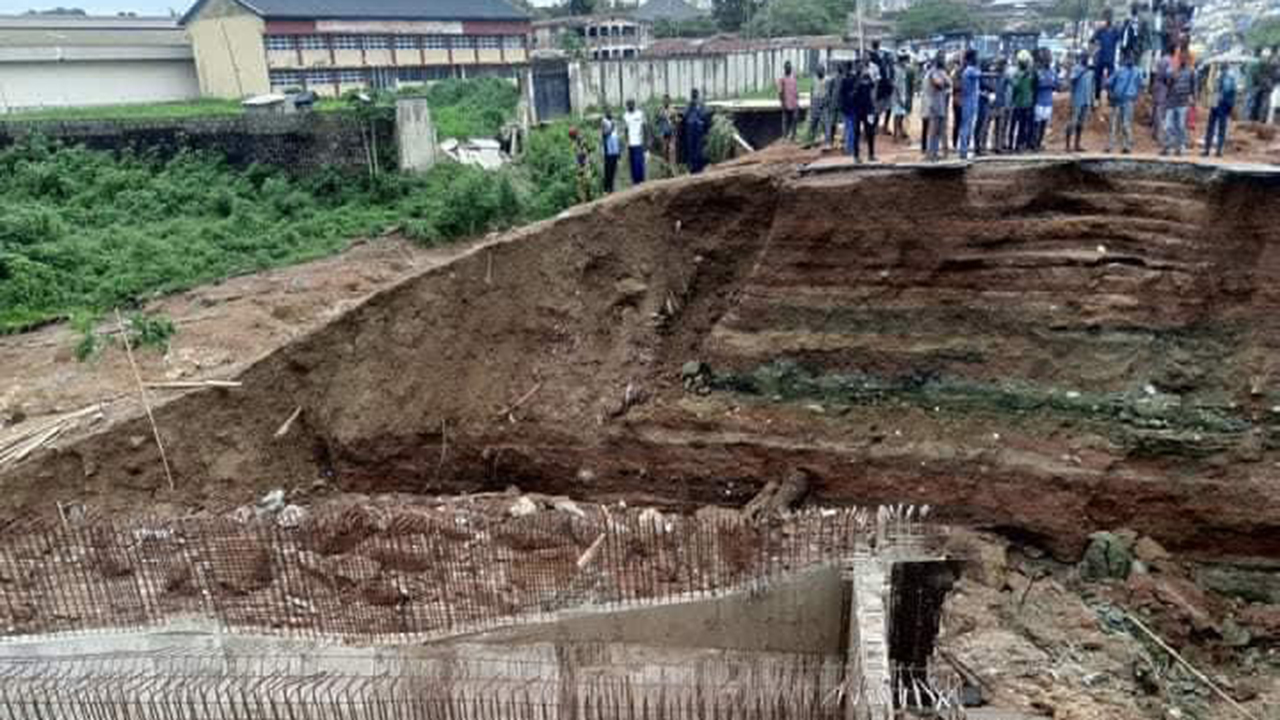 The collapsed bridge